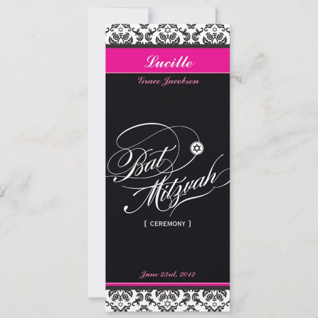107 Jodene - BAT MITZVAH INVITACIONES :: ceremonia (Anverso)