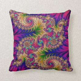 108-31 dragón de la turquesa en la almohada fucsia