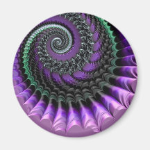 108-77 imán de espiral metálico morado y verde