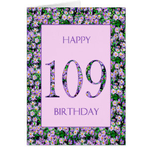 109.º cumpleaños: Daisies púrpura