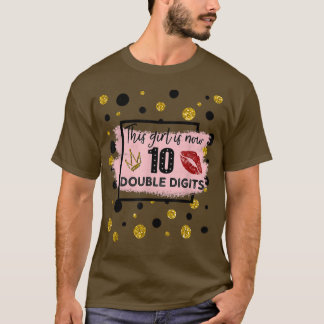 10.ª Camisa De Cumpleaños Este Chica Ahora Tiene 1