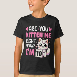 10.ª Camisa de Cumpleaños para el Chica 10 años Di