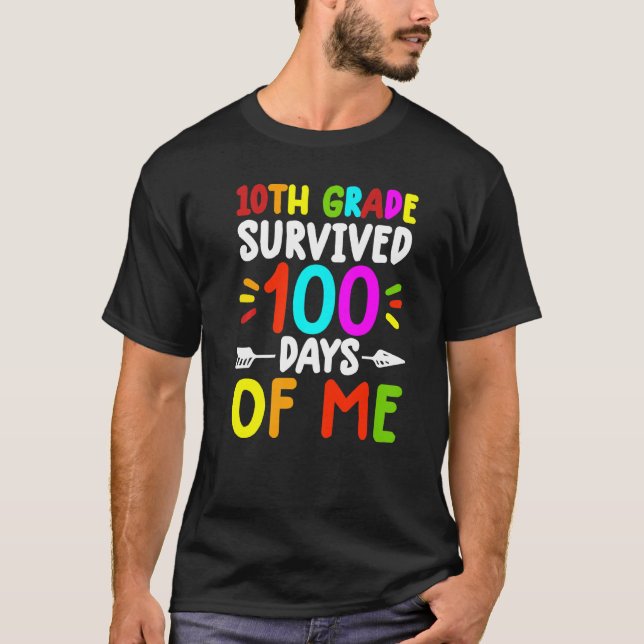 10.ª Grada Camisetas Para Profesores 100° Día De E (Anverso)