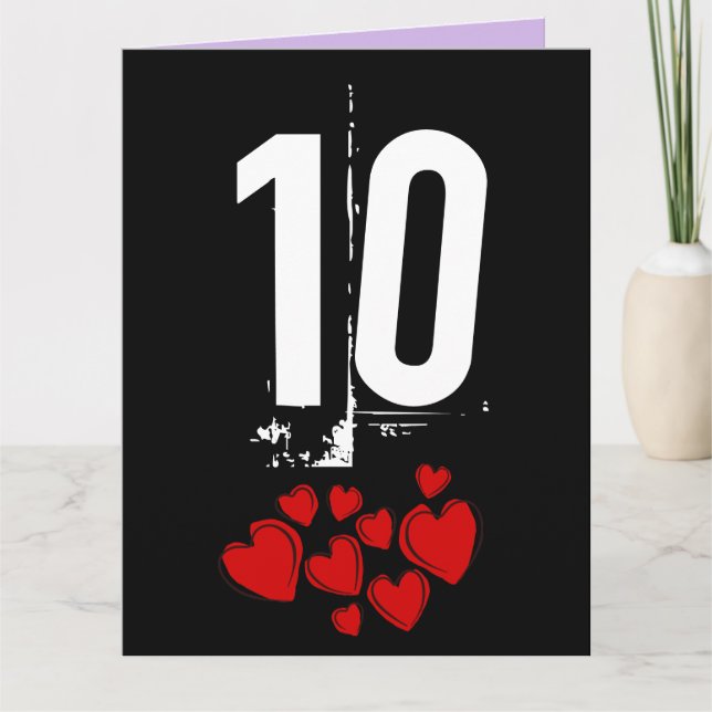 10.ª GRAN TARJETA DE RECIBIMIENTO DE ANIVERSARIO B (Anverso)