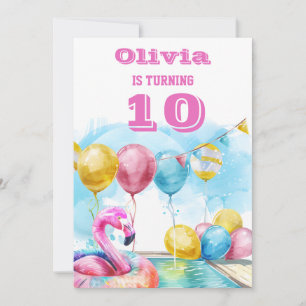 10.ª invitación a la fiesta de cumpleaños