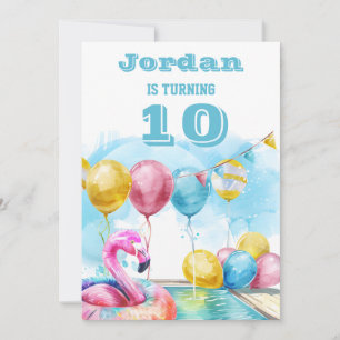 10.ª invitación a la fiesta de cumpleaños