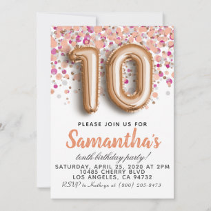 10.ª Invitación de Rosa a los cumpleaños