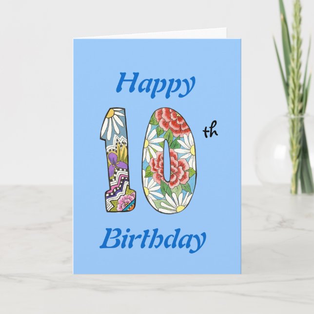 10.ª tarjeta de cumpleaños (Anverso)