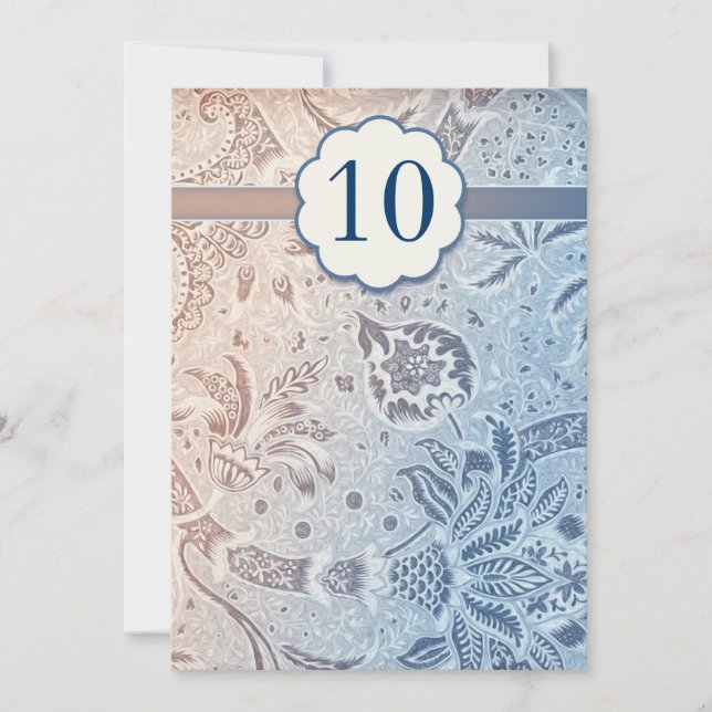 10.º aniversario boda invitaciones hermosas (Anverso)
