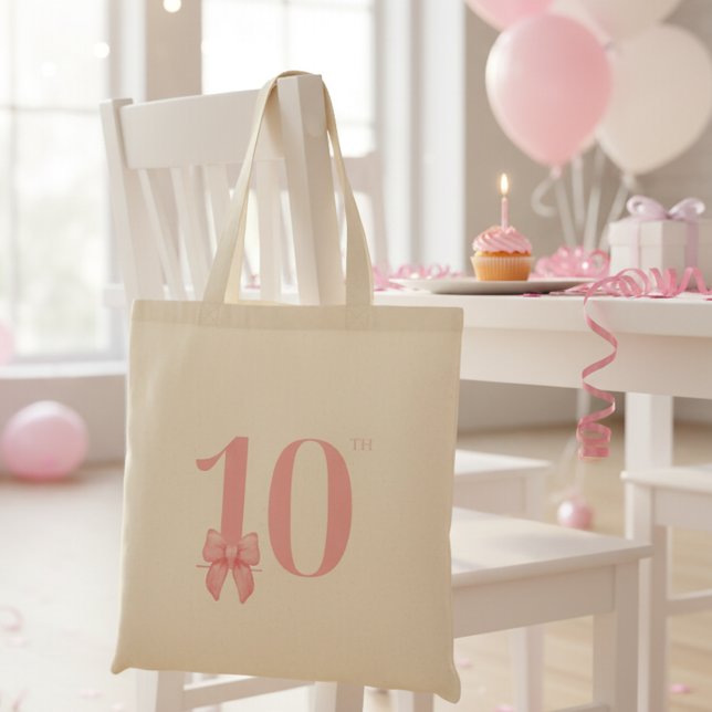 10.º Chica de cumpleaños Bolsa de Tote (Subido por el creador)