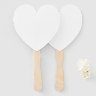 10 Abanicos Personalizados de Corazón para Program