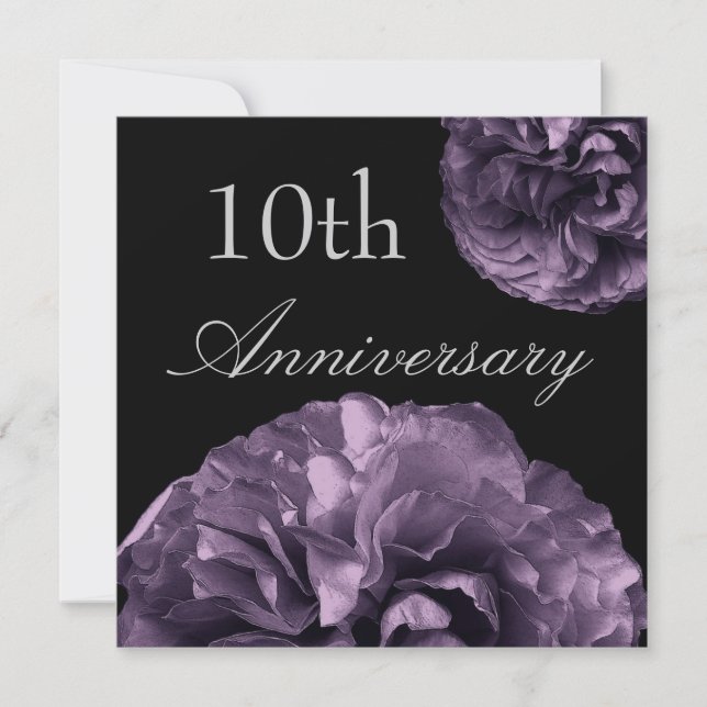 10° Aniversario Invitación a Rosas PROFUNDOS (Anverso)