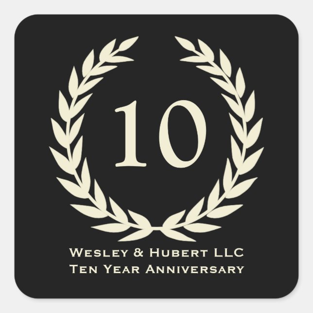 10 años de aniversario fue etiqueta negra (Anverso)