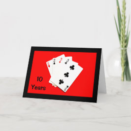 ¡10 años es un gran trato! Tarjeta de aniversario