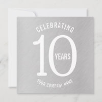 10 años invitaciones a fiestas de aniversario corp