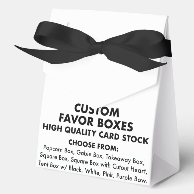 10 Cajas de Favor de Tiendas Personalizadas Person (Anverso)