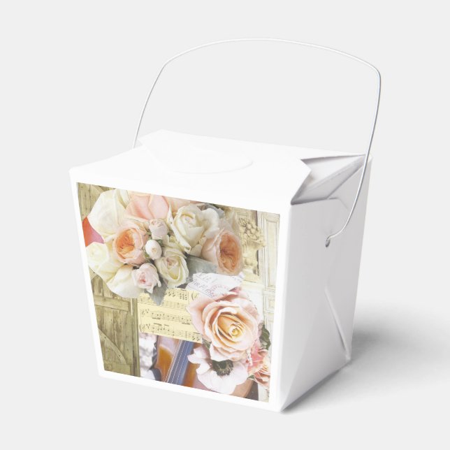 10 cajas de favoritos con Rosas Pastel (Front Side)