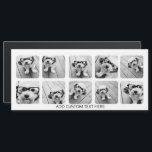 10 Collage de fotos con texto simple - imán blanco<br><div class="desc">Añade tus fotos favoritas a esta plantilla divertida. Puedes usar fotos de Instagram o cualquier foto para esta cuadrícula.</div>