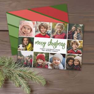 10 Collages de fotos - Feliz Navidad estribos retr
