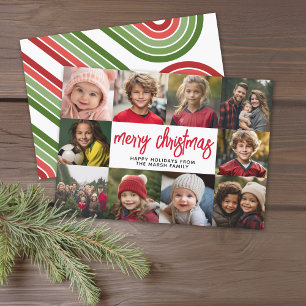 10 Collages de fotos - Feliz Navidad estribos retr