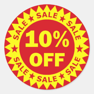 10% de Pegatinas en venta