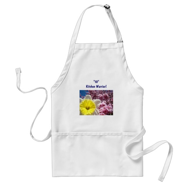 "10" Delantal de Guerrero de Cocina Flores y Flora (Frente)