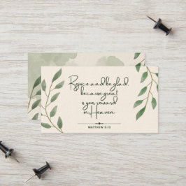 10 días de escrituras Verse tarjetas | Mateo 5:12