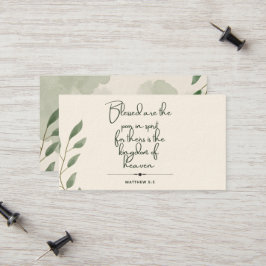 10 días de escrituras Verse tarjetas | Mateo 5:3