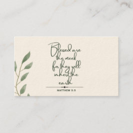 10 días de escrituras Verse tarjetas | Mateo 5:5