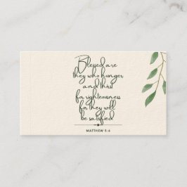 10 días de escrituras Verse tarjetas | Mateo 5:6