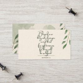 10 días de escrituras Verse tarjetas | Mateo 5:6