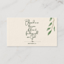 10 días de escrituras Verse tarjetas | Mateo 5:8