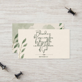 10 días de escrituras Verse tarjetas | Mateo 5:9