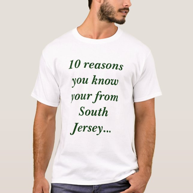 10 razones usted sabe su de jersey del sur… (Anverso)