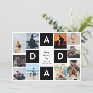 10 tarjeta de felicitación del día del padre con f