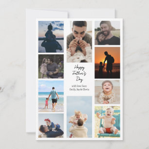 10 tarjeta de felicitación del día del padre con f