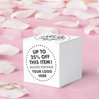 10 x cajas de favor Personalizados 25% descuento d