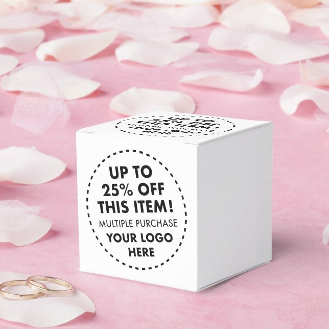 10 x cajas de favor Personalizados 25% descuento d (Boda)