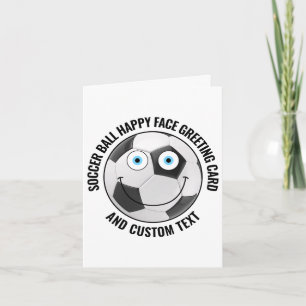 10 x Tarjetas de fútbol personalizadas CARA FELIZ
