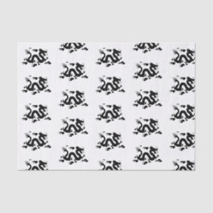 10lb papel seda de encargo, DRAGÓN blanco