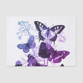 10lb papel seda de encargo, MARIPOSAS blancas