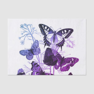 10lb papel seda de encargo, MARIPOSAS blancas