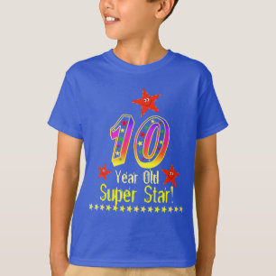 10ma camisa del cumpleaños de la estrella