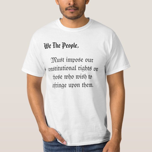 10mo Camiseta de la enmienda de mi colección del (Anverso)