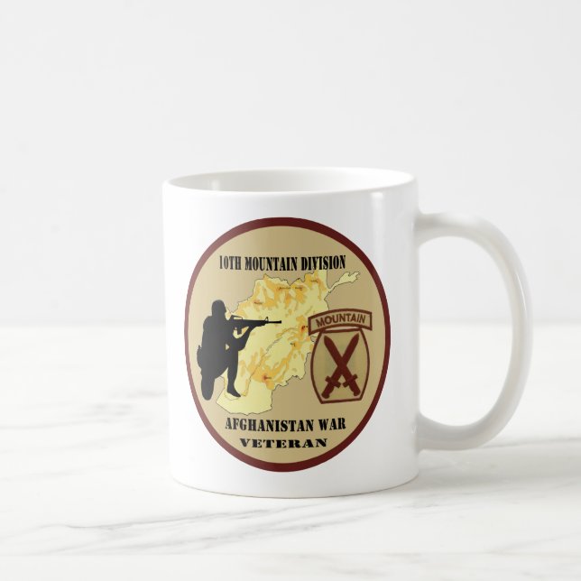 10mo Taza de café del veterano de la división de (Derecha)