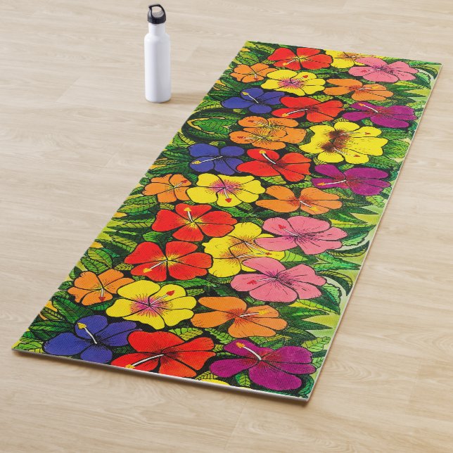 113 - Hibiscus Yoga Mat (In situ)