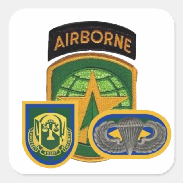 118.ª COMPAÑÍA DE POLICÍA MILITAR PEGATINAS (Anverso)