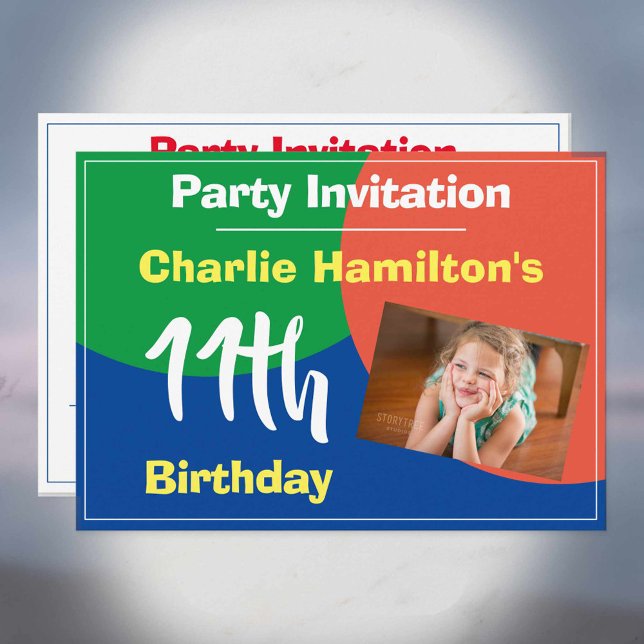 11.ª invitación de cumpleaños con foto (Subido por el creador)