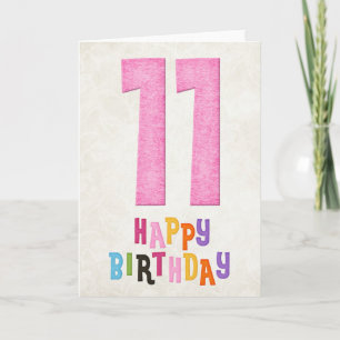 11.ª Tarjeta de cumpleaños feliz diseño 3