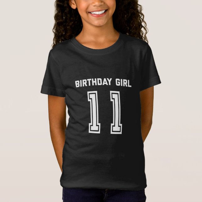 11.º regalo de cumpleaños para camisetas de Chica  (Anverso)